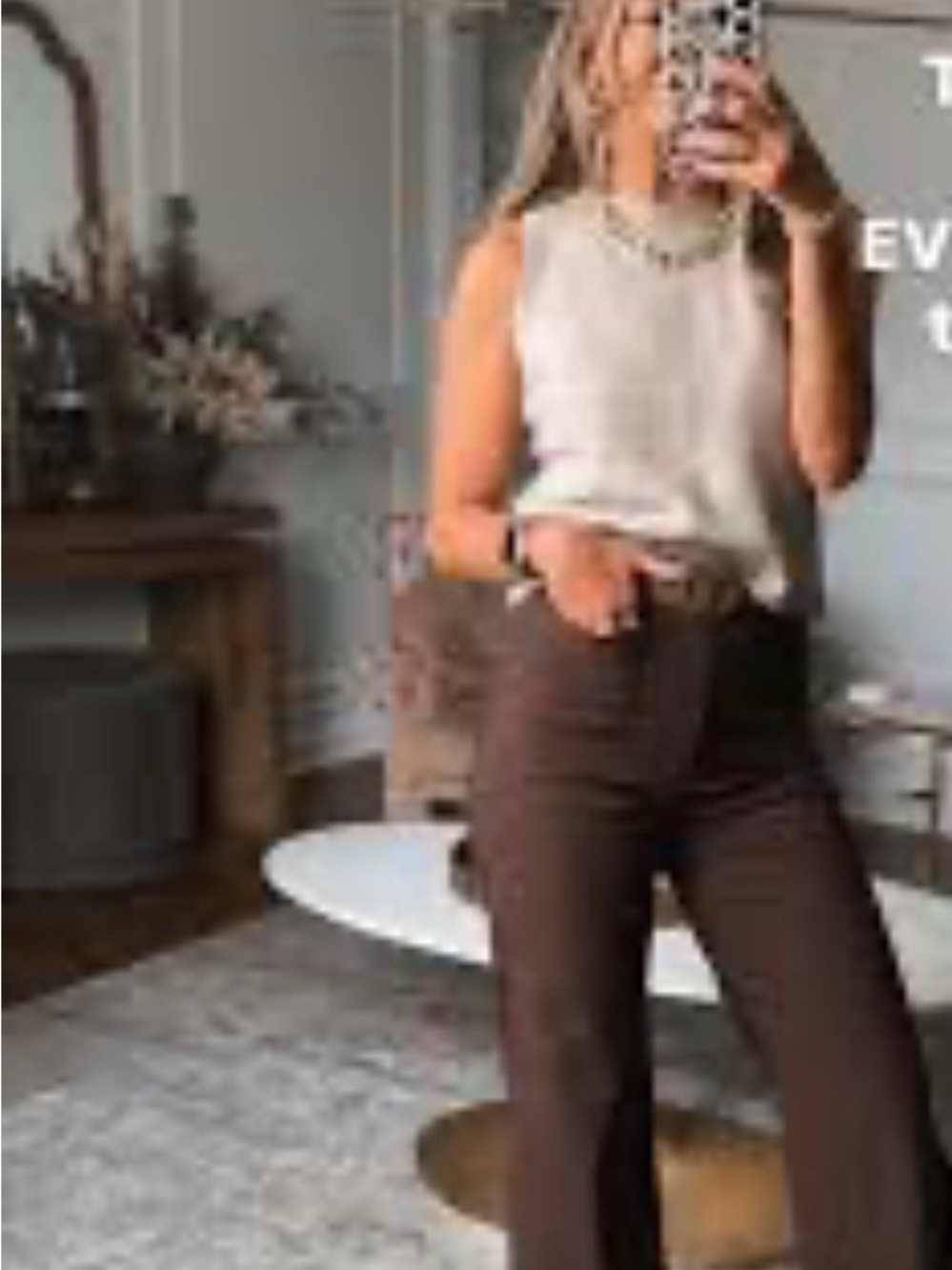 Sigrid Olsen Chocolate Brown Suede Pants - Picture 2 of 7